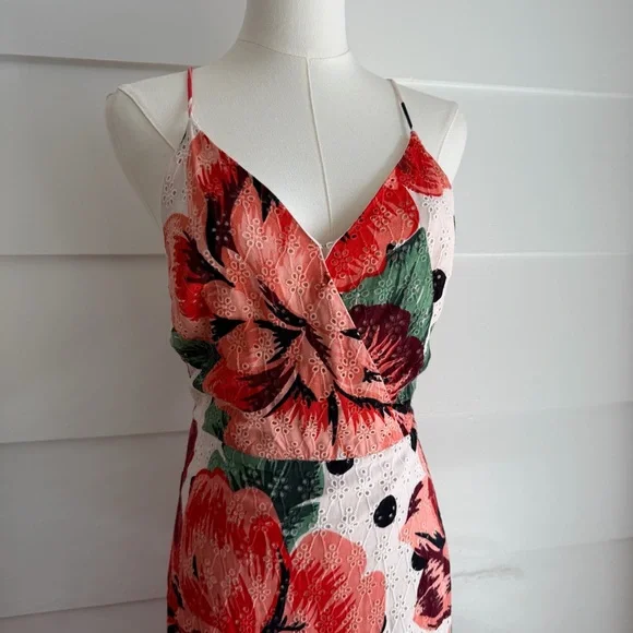 Farm Rio x Anthropologie Riviera Eyelet Maxi Dress size 6 - Picture 6 of 9